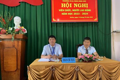 HỘI NGHỊ VIÊN CHỨC – NGƯỜI LAO ĐỘNG NĂM HỌC 2023 – 2024